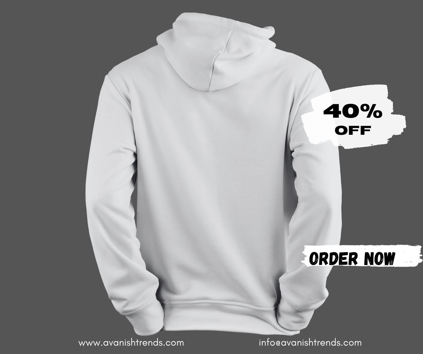 Avanish Trends Red Hoodie back